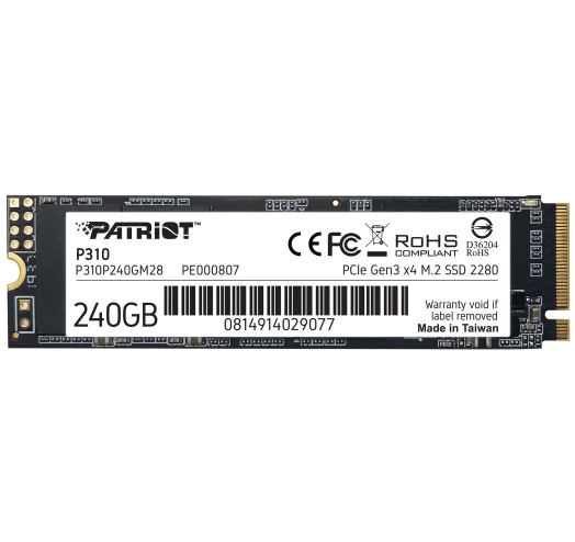 SSD накопичувач Patriot M.2 2280 240GB (P310P240GM28)