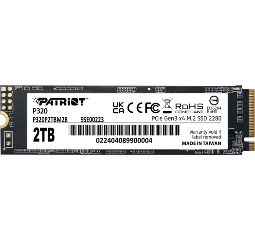 SSD накопичувач Patriot M.2 2280 2TB Patriot (P320P2TBM28)