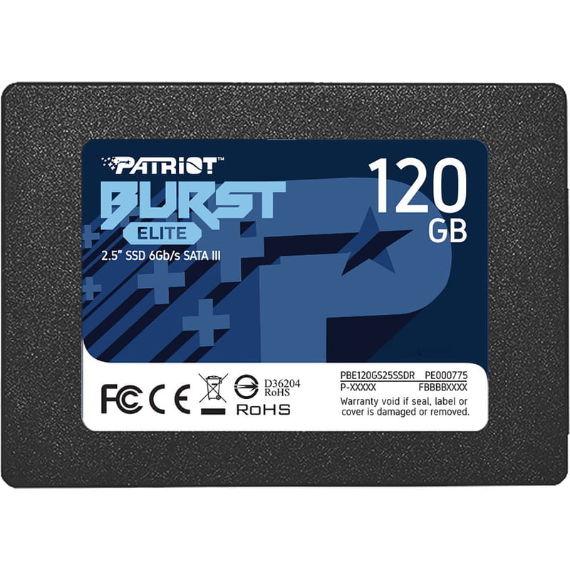 SSD накопичувач Patriot Burst Elite 120GB 2.5" SATA III TLC 3D (PBE120GS25SSDR)