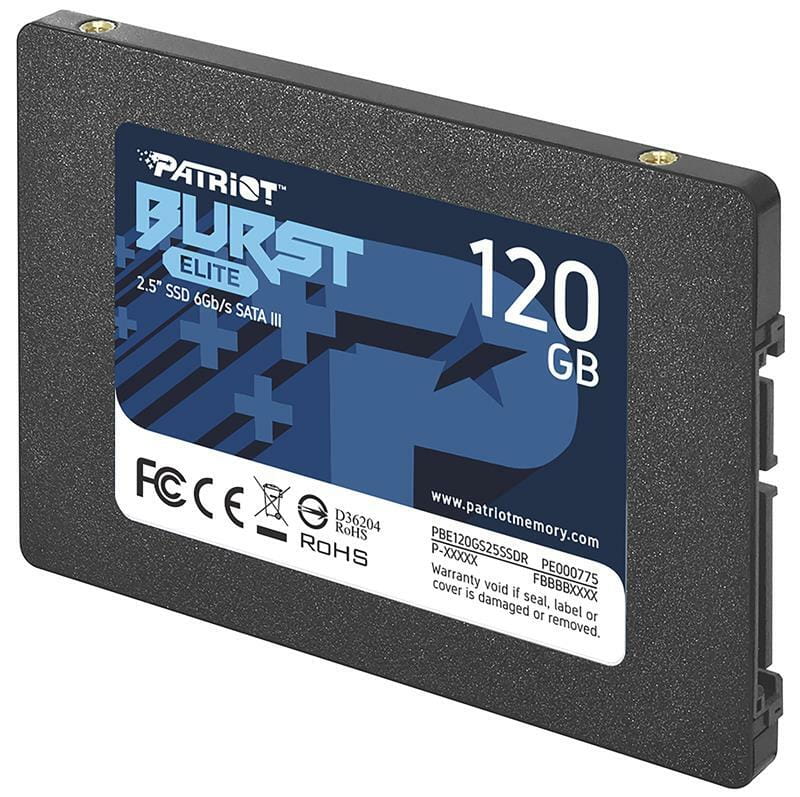 SSD накопичувач Patriot Burst Elite 120GB 2.5" SATA III TLC 3D (PBE120GS25SSDR) - фото 1