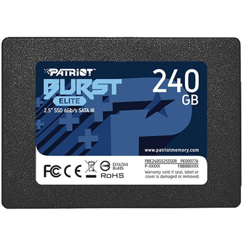 SSD накопичувач Patriot SATA2.5" 240GB BURST E PBE240GS25SSDR
