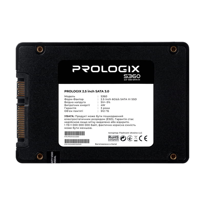 SSD накопичувач Prologix 2.5" 512GB S360 (PRO512GS360) - фото 2