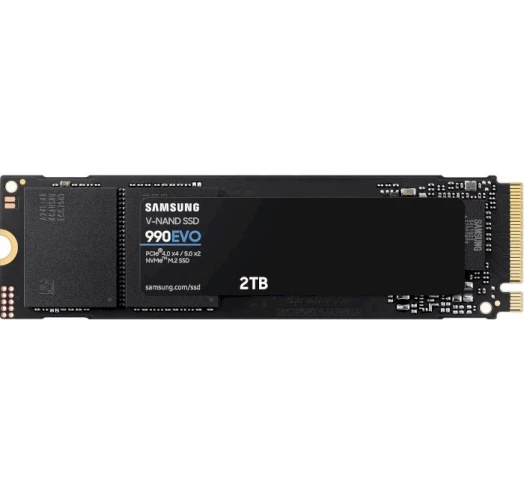 SSD накопитель Samsung 990 EVO 2TB M.2 NVMe TLC PCIe 5.0 (MZ-V9E2T0BW)