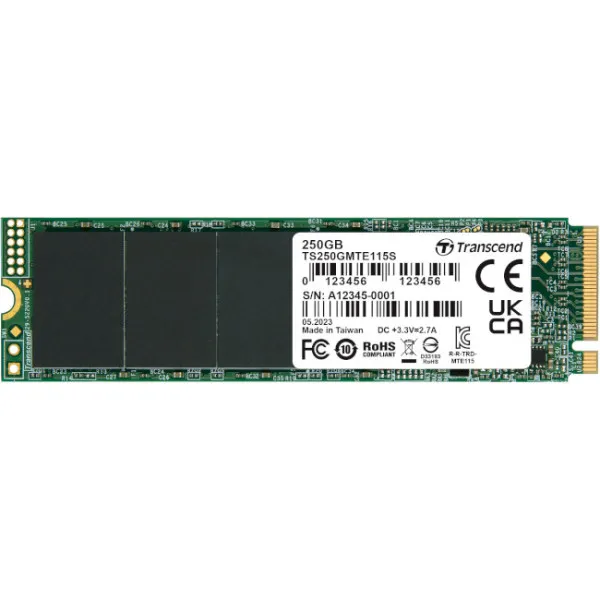 SSD накопичувач Transcend M.2 2280 250GB (TS250GMTE115S)