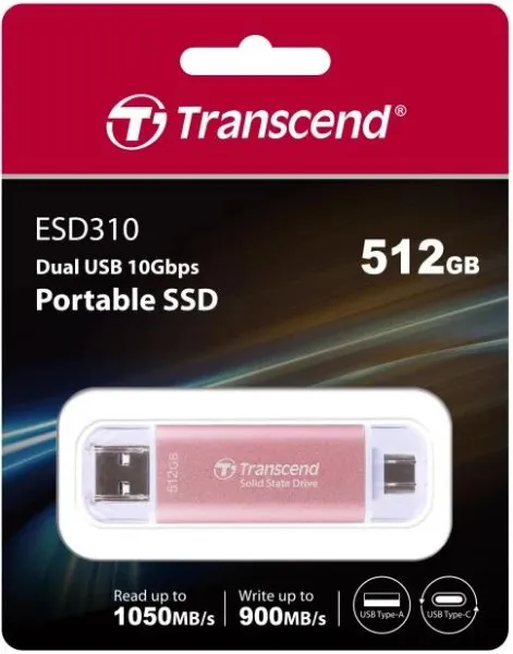 SSD накопитель Transcend USB 3.2 512GB (TS512GESD310P) - фото 2