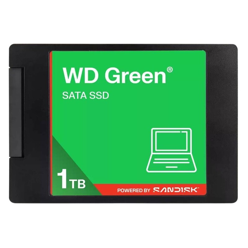 SSD накопичувач WD Green SATA 2.5" 1TB 545MB/S GRN WDS100T5G0A