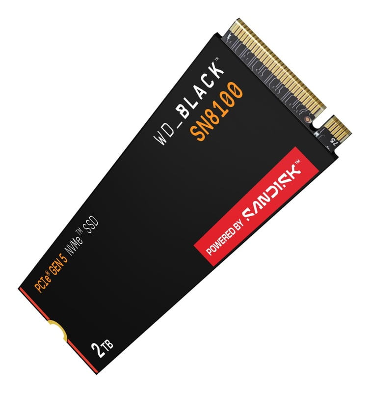 SSD накопичувач WD G5 M.2 2TB BLACK SN8100 WDS200T1X0M - фото 1