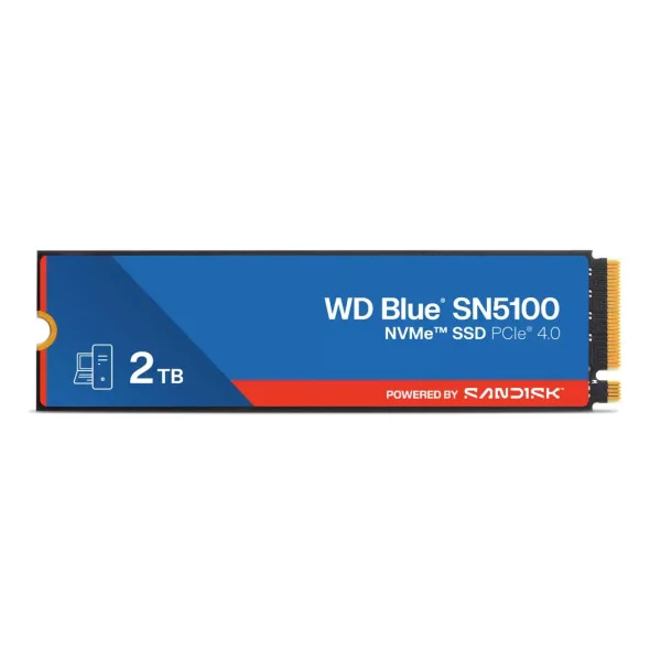 SSD накопичувач WD M.2 NVMe 2TB  Blue SN5100 SanDisk 3D TLC WDS200T5B0E