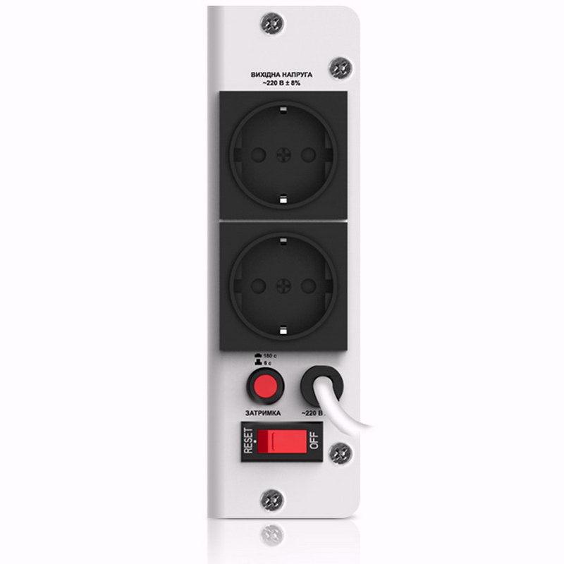 Стабілізатор REAL-EL STAB SLIM-2000, white (EL122400008) - фото 2
