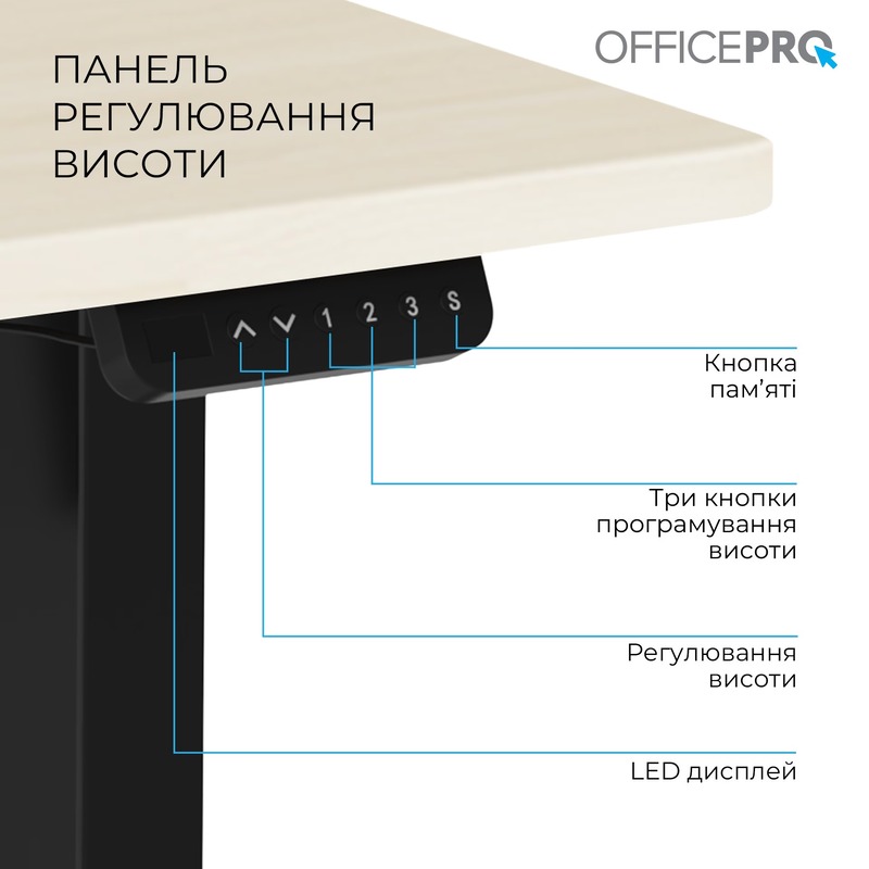 Комп’ютерний стіл OfficePro ODE1470LWB - фото 2