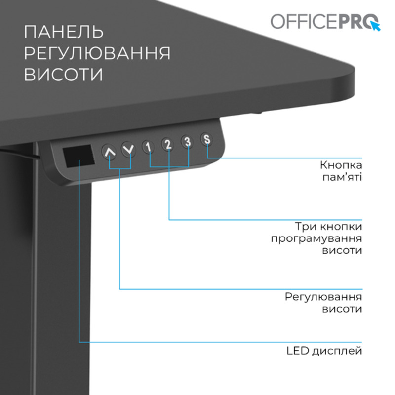 Стіл Officepro ODE1260B - фото 4