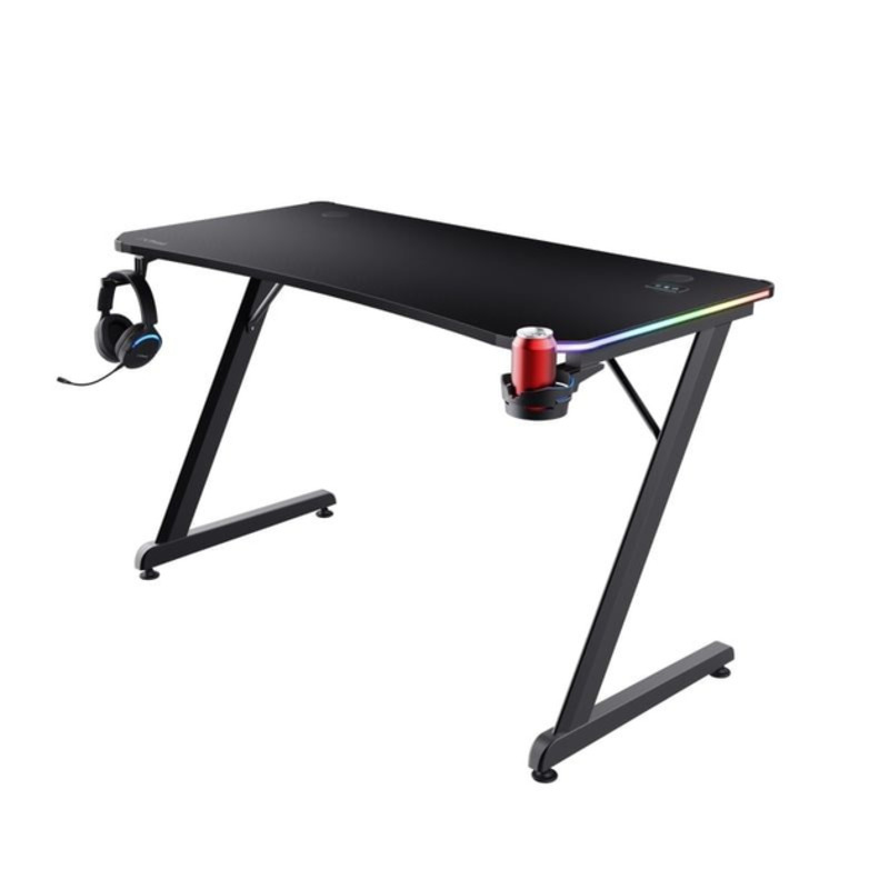 Стол Trust GXT 709W LUMINUS RGB 25184 Black - фото 1 Стол Trust GXT 709W LUMINUS RGB 25184 Black - фото 1