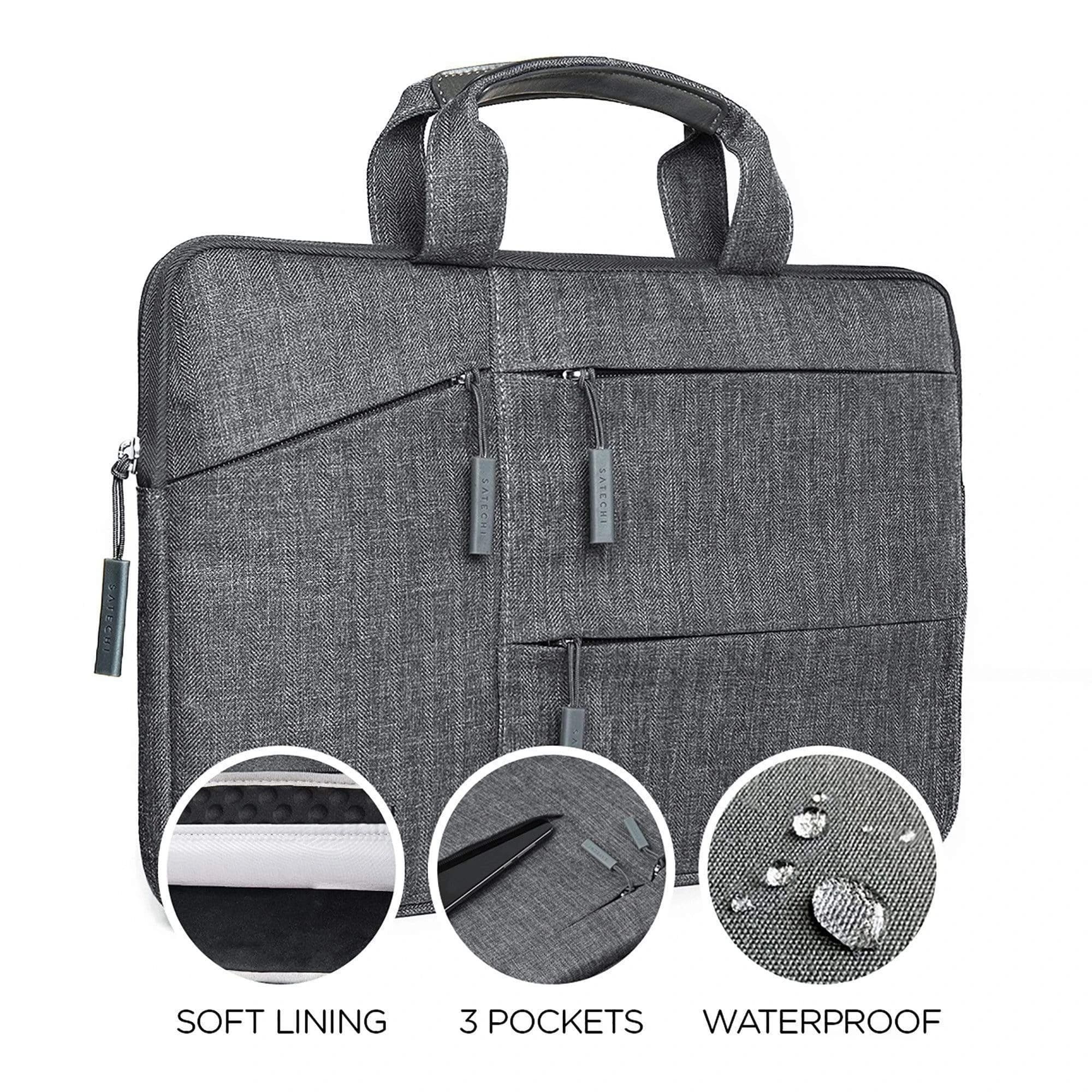 Чохол Satechi Water-Resistant Laptop Carrying Case with Pockets 13" Gray (ST-LTB13) - фото 1