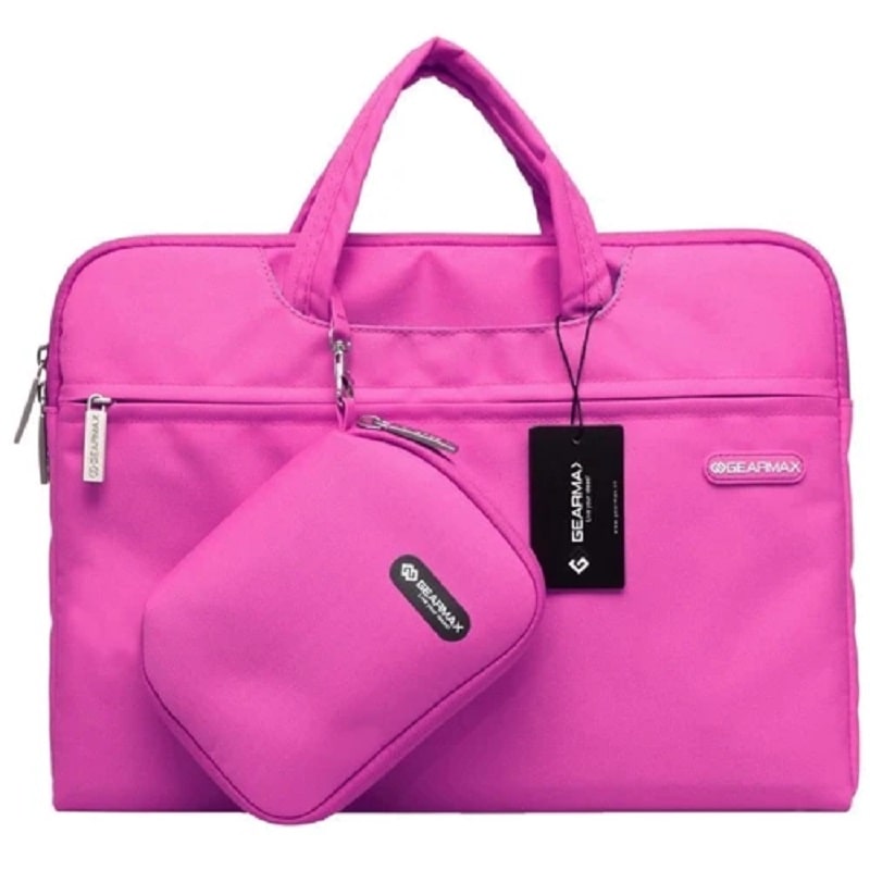 Чохол-сумка WIWU Gearmax для MacBook 13" Campus Slim Series [+ чохол і коврик для мишки] (Pink)