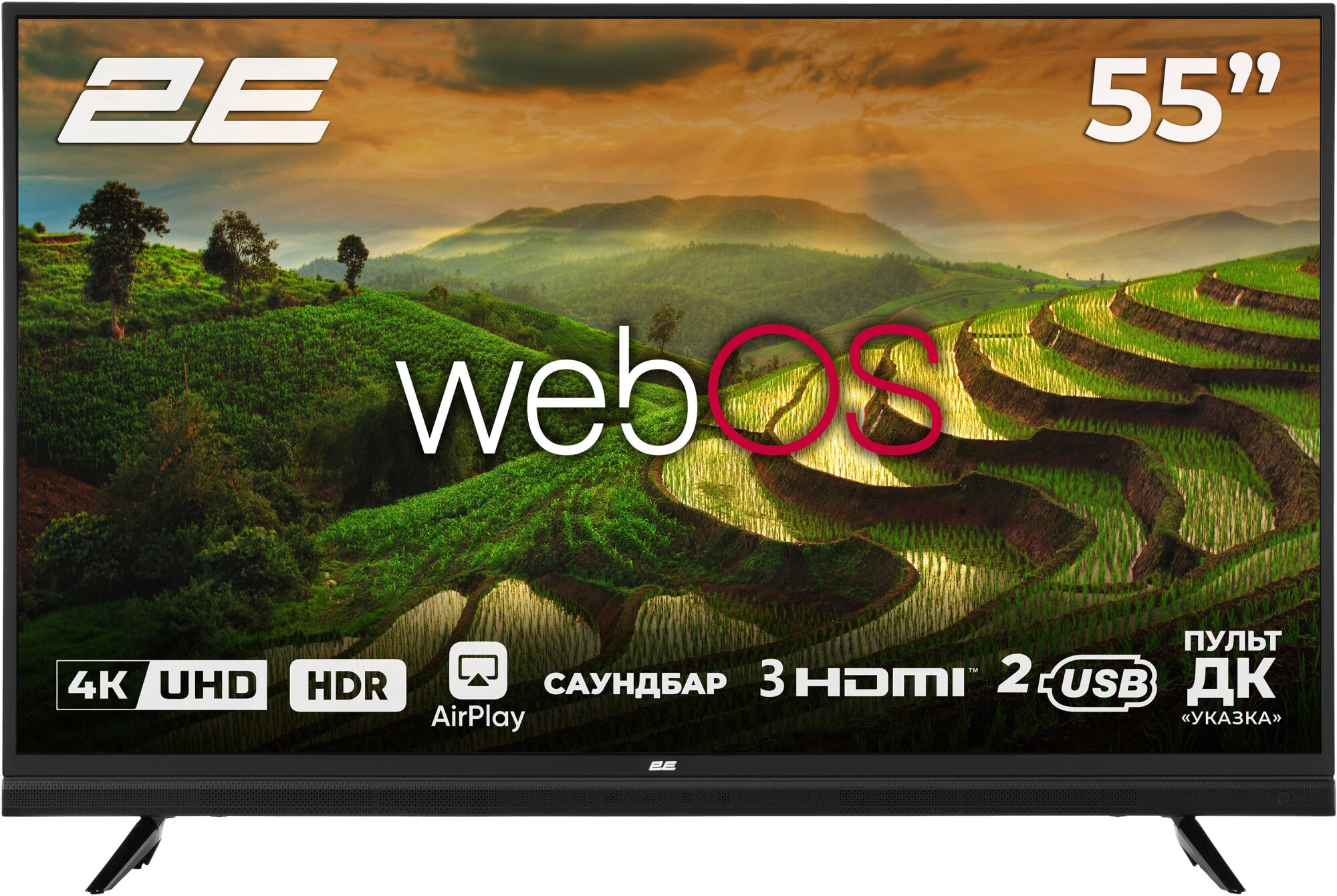 Телевизор 2E 2E-55A06LW