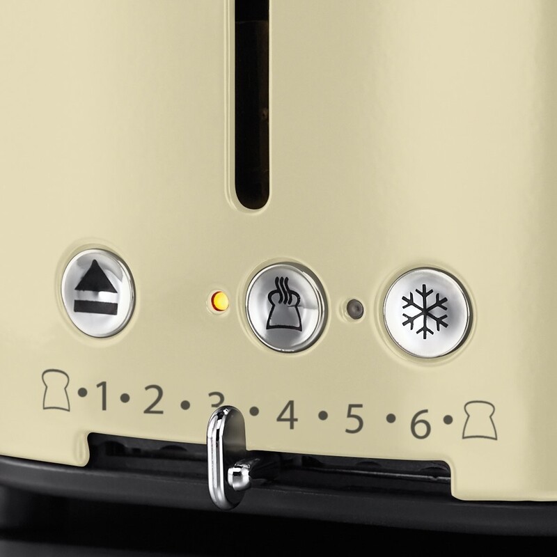 Тостер Russell Hobbs 21682-56 Retro Cream Europe - фото 3