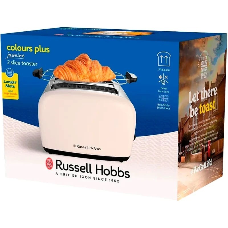 Тостер Russell Hobbs 26930-56 Colours Plus 2S Jasmine - фото 4 Тостер Russell Hobbs 26930-56 Colours Plus 2S Jasmine - фото 4