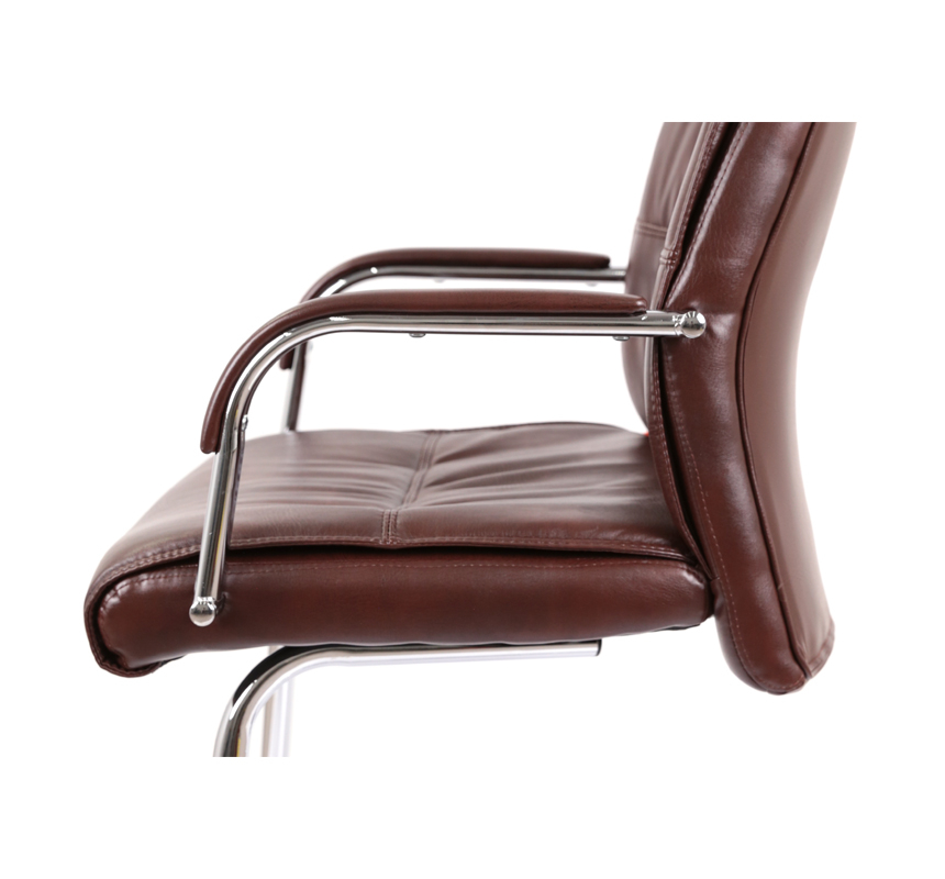 Кресло конференционное АКЛАС Визеу CF Коричневый (PU Dark Brown) (127062) - фото 10