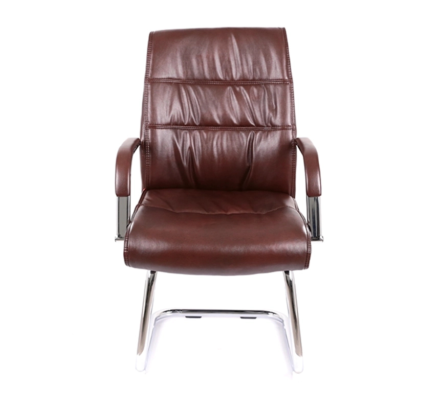 Кресло конференционное АКЛАС Визеу CF Коричневый (PU Dark Brown) (127062) - фото 1