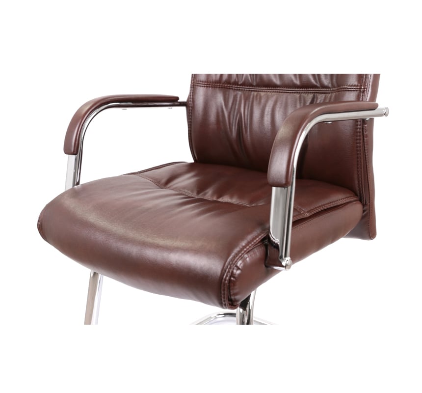 Кресло конференционное АКЛАС Визеу CF Коричневый (PU Dark Brown) (127062) - фото 5