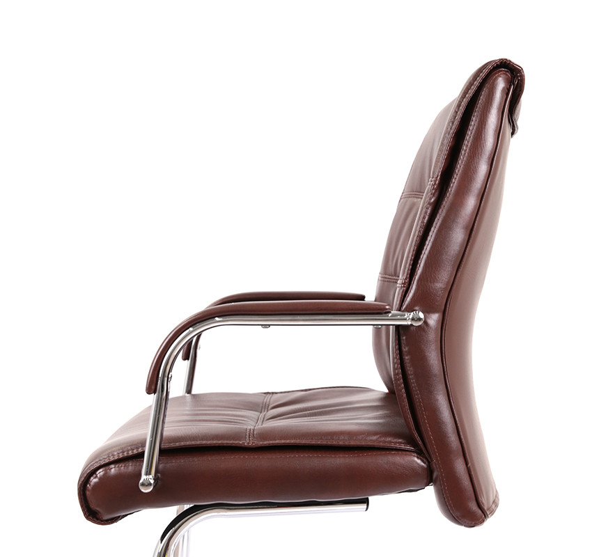 Кресло конференционное АКЛАС Визеу CF Коричневый (PU Dark Brown) (127062) - фото 9