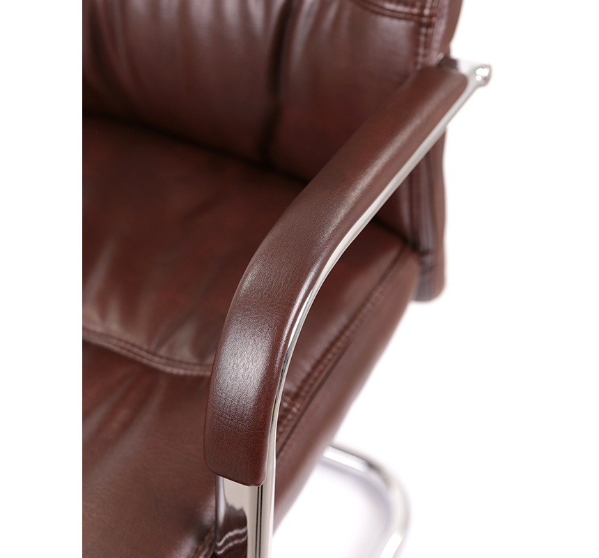 Кресло конференционное АКЛАС Визеу CF Коричневый (PU Dark Brown) (127062) - фото 11