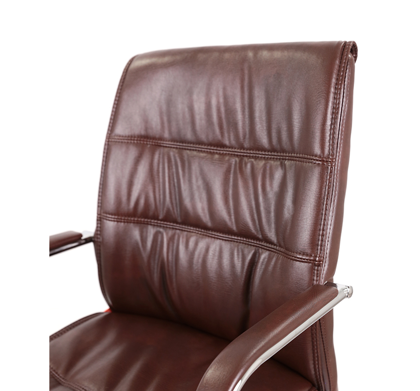Кресло конференционное АКЛАС Визеу CF Коричневый (PU Dark Brown) (127062) - фото 7