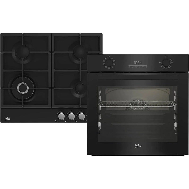 Комплект духова шафа  + газова варильна поверхня Beko BBSM17330BCS