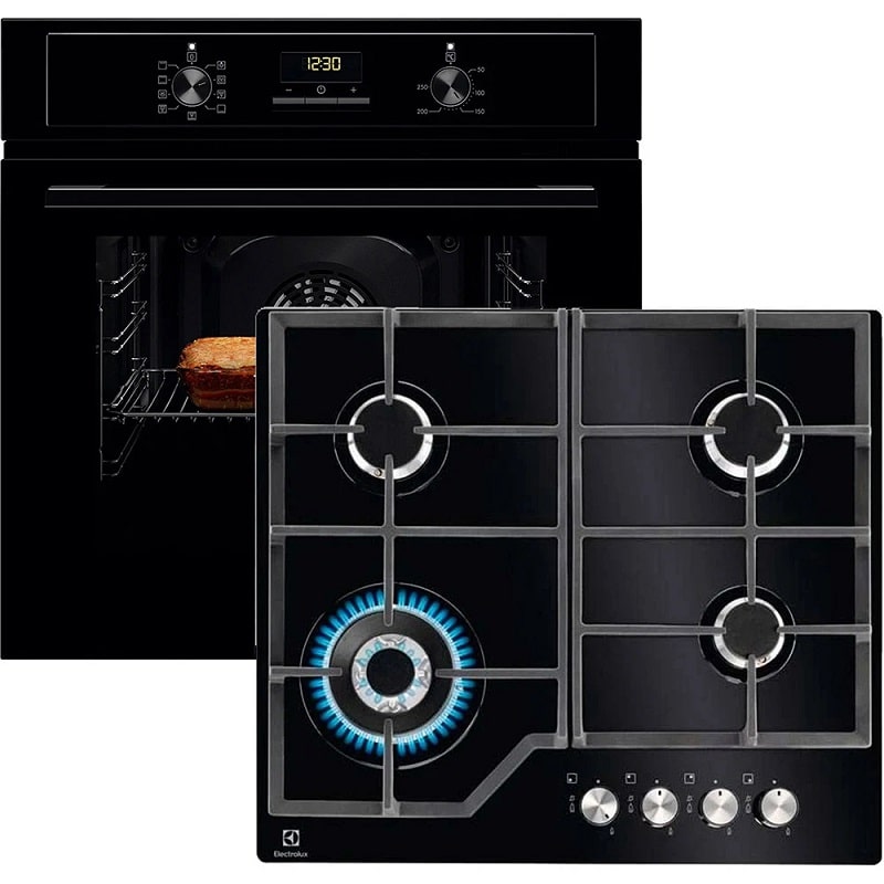 Комплект духовой шкаф + варочная поверхность Electrolux EOF3H50BK + KGG64362K