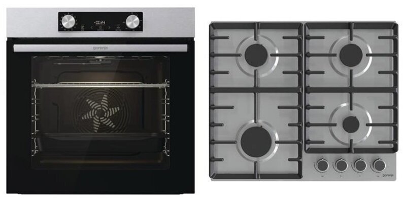 Комплект духовка + робоча поверхня GORENJE BO 6737 E02XK + G 642 ABX