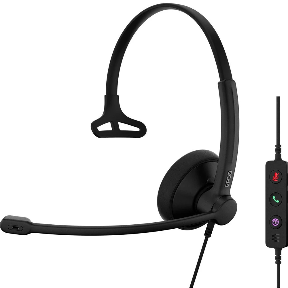 Наушники Epos Impact 100 MS Mono USB-C+A Black (1001419)