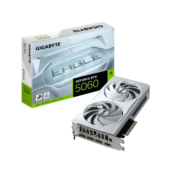 Видеокарта GIGABYTE GeForce RTX5060 8Gb EAGLE OC ICE (GV-N5060EAGLEOC ICE-8GD) - фото 1