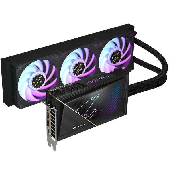 Відеокарта GIGABYTE Nvidia GeForce RTX 5080 AORUS XTREME WATERFORCE 16G (GV-N5080AORUSX W-16GD) - фото 2