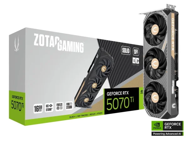 Відеокарта Zotac GAMING GeForce RTX 5070 Ti SOLID SFF OC (ZT-B50710J3-10P) - фото 1