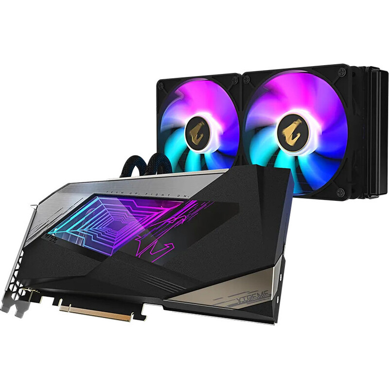 Видеокарта GIGABYTE GeForce RTX 4070 Ti 12GB GDDR6X AORUS XTREME WATERFORCE