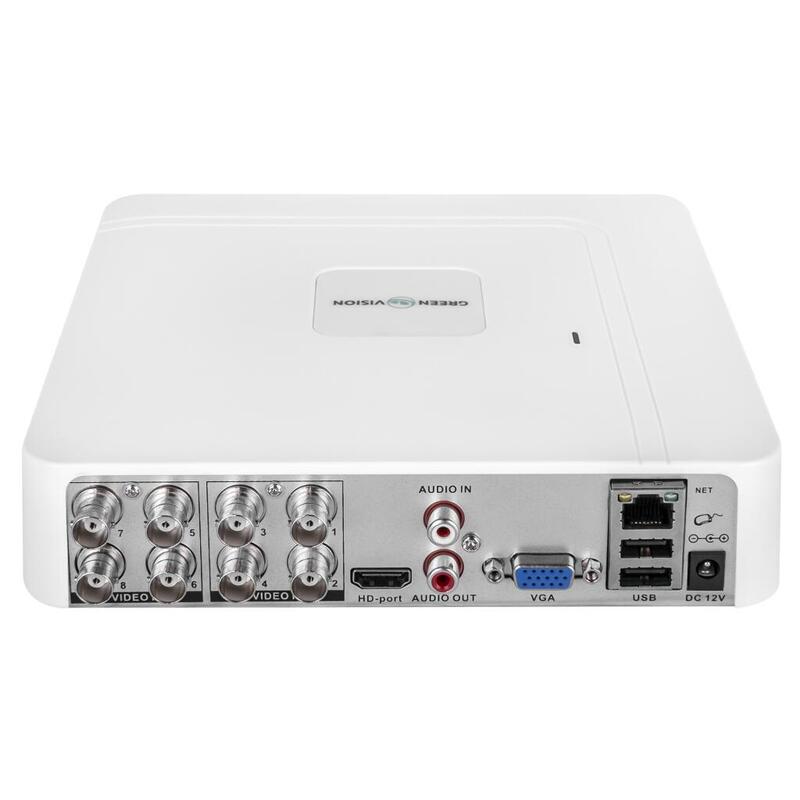 Гібридний відеореєстратор 8-канальний 5MP GHD GreenVision GV-A-S042/08 - фото 2