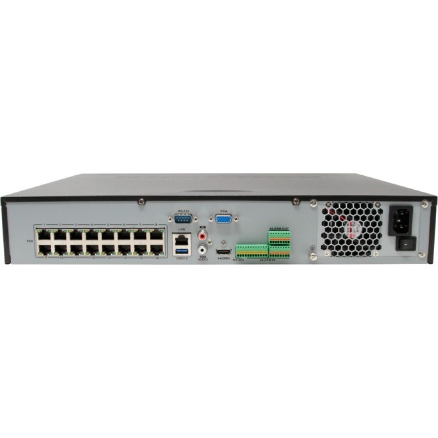DS-7716NI-Q4/16P(C) 16-канальный 1.5U PoE 4K Відеореєстратор Hikvision - фото 1