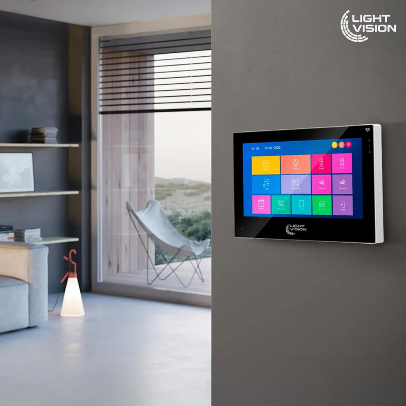 Видеодомофон 7" Wi-Fi Tuya Light Vision SINGAPORE FHD Black - фото 4 Видеодомофон 7" Wi-Fi Tuya Light Vision SINGAPORE FHD Black - фото 4