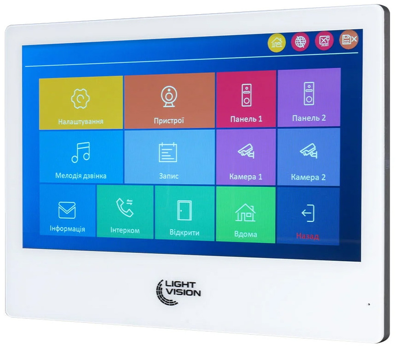Відеодомофон 10" Wi-Fi Tuya Light Vision SINGAPORE FHD White - фото 1
