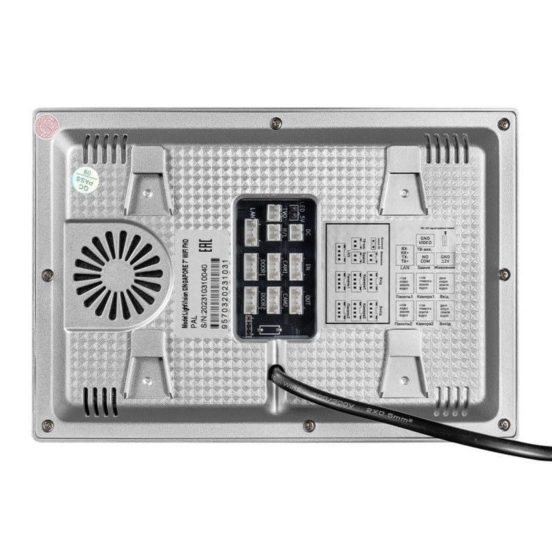 Видеодомофон 7" WiFi Tuya Light Vision SINGAPORE FHD White - фото 4 Видеодомофон 7" WiFi Tuya Light Vision SINGAPORE FHD White - фото 4