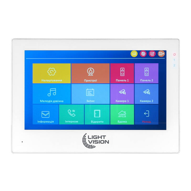 Видеодомофон 7" WiFi Tuya Light Vision SINGAPORE FHD White