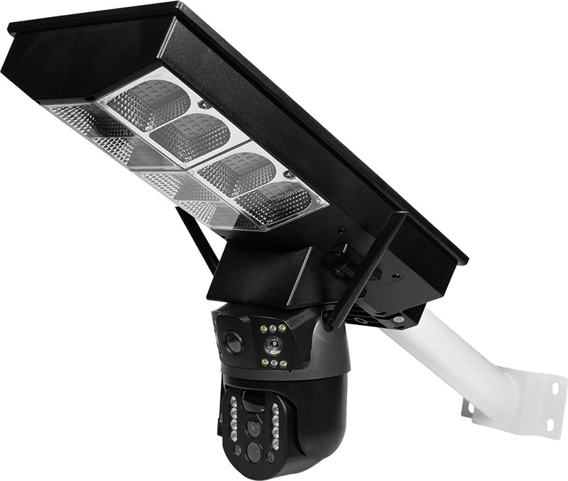 IP-відеокамера автономна з 4G, прожектором та сонячною панеллю 3Mp+3Mp Light Vision VLC-1030IG10ZL/2C (Lamp+Solar) f=4mm, на акумуляторних батареях