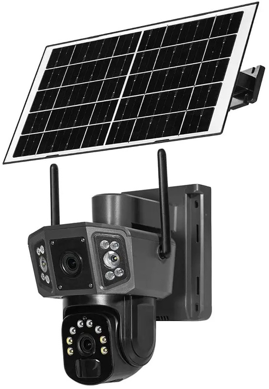 IP-відеокамера автономна з 4G та сонячною панеллю 3Mp+3Mp Light Vision VLC-9230IG/2C3S (Solar) f=4mm, на акумуляторних батареях