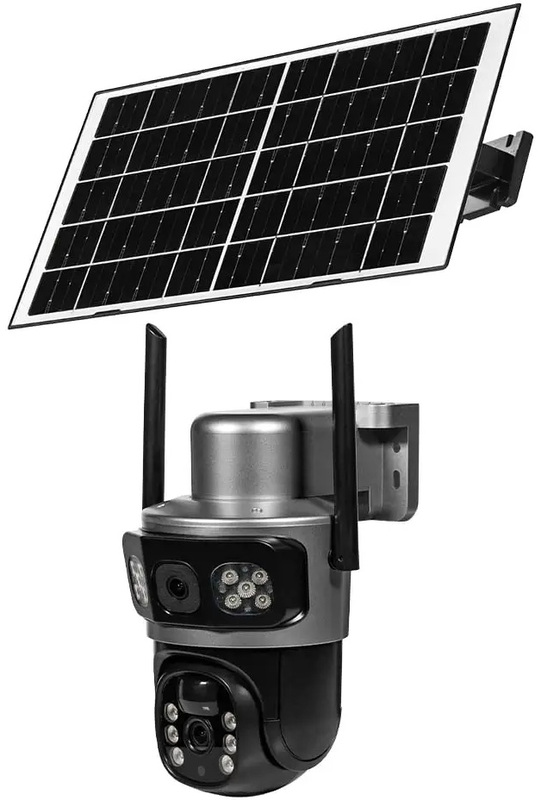 IP-відеокамера автономна з 4G та сонячною панеллю 3Mp+3Mp Light Vision VLC-9430IG/2C3S (Solar) f=4mm, на акумуляторних батареях