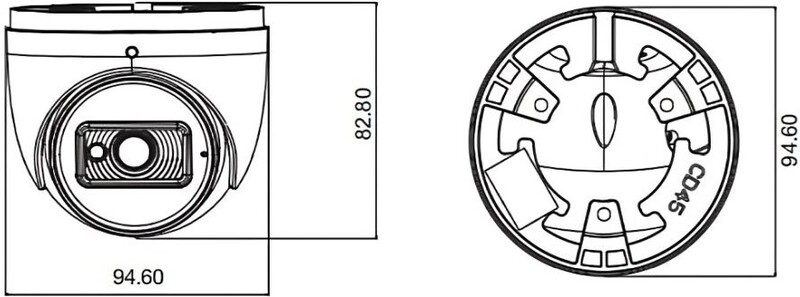 IP-видеокамера TVT TD-9554E3B-A (D/PE/AR2) f=2.8mm - фото 1
