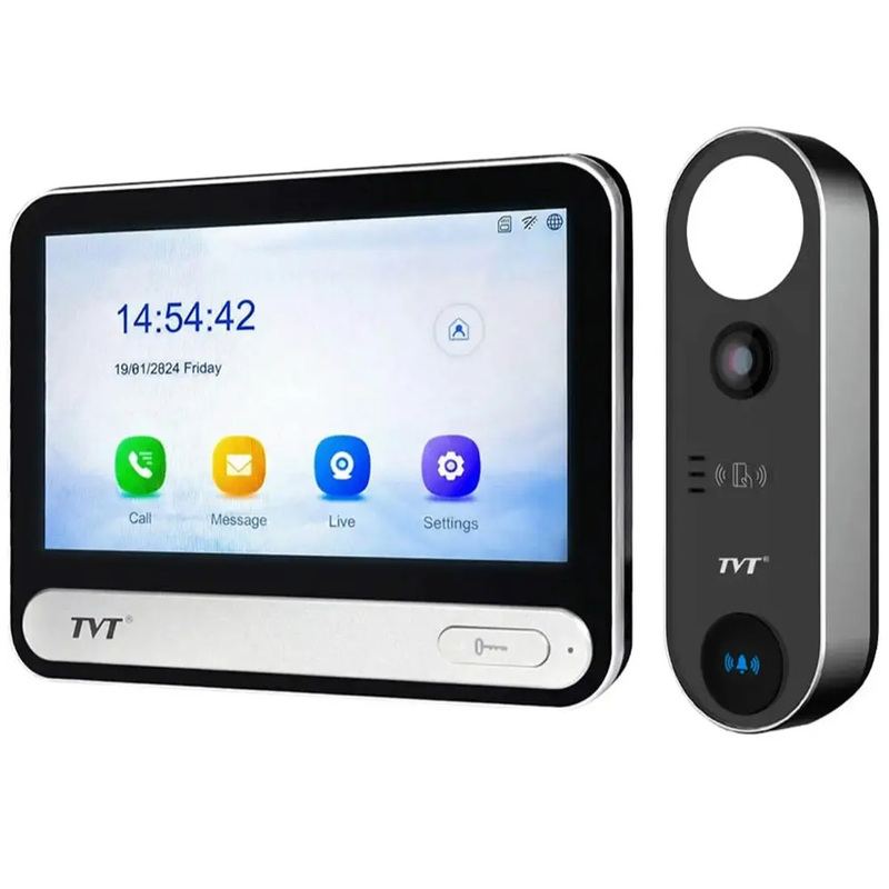 Комплект IP-видеодомофона с Wi-Fi TVT TE-KT6101-001 Black