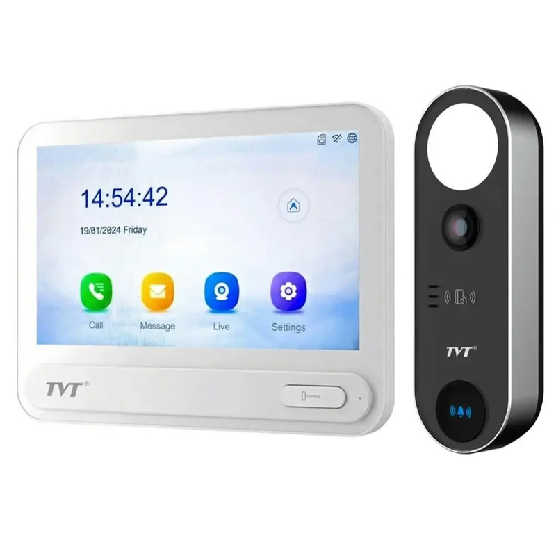 Комплект IP-видеодомофона с Wi-Fi TVT TE-KT6101-001 White