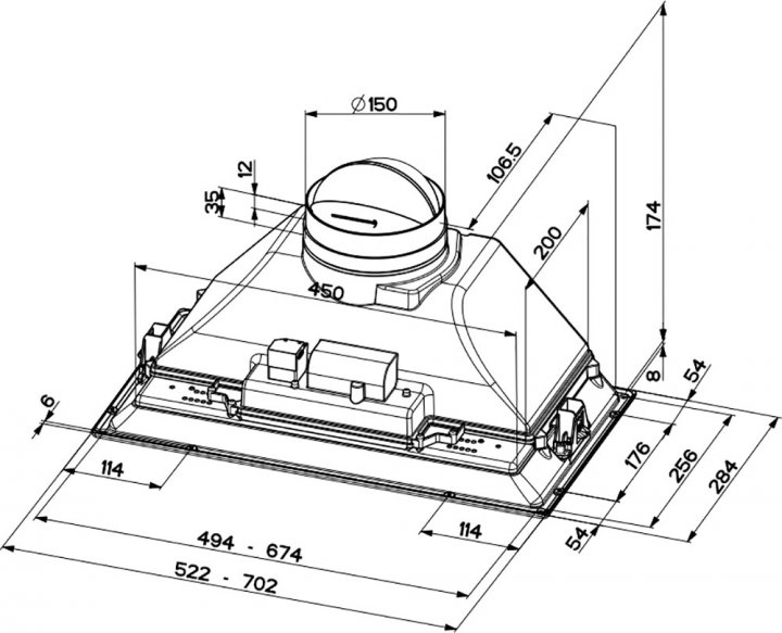 Встраиваемая вытяжка Faber INKA Smart HC X A70 (305.0599.308) - фото 1