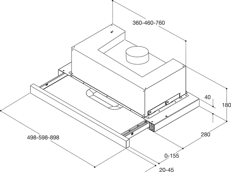 Вбудована витяжка телескопічна Whirlpool AKR 5390 IX Europe - фото 2