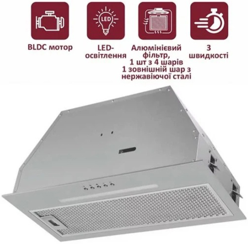 Вбудована витяжка Prime Technics PVBI 10065 SS - фото 1